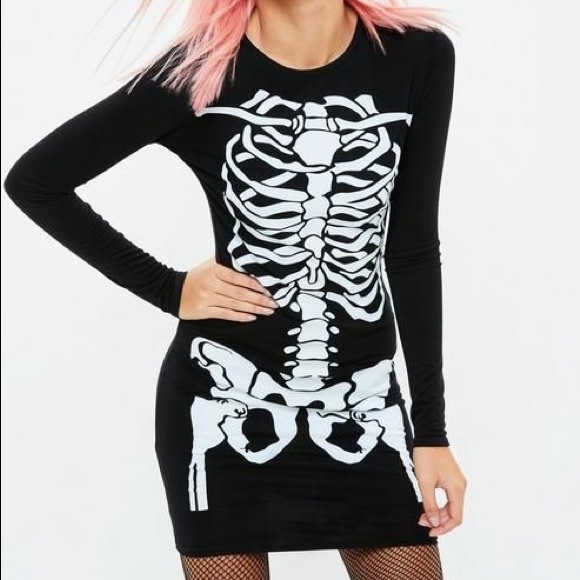 missguided skeleton dress